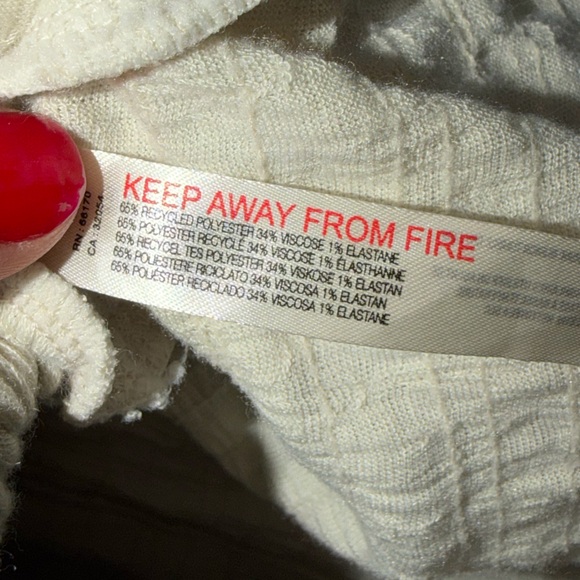 Free People Cream V-Neck Romper Size Small - Picture 6 of 6